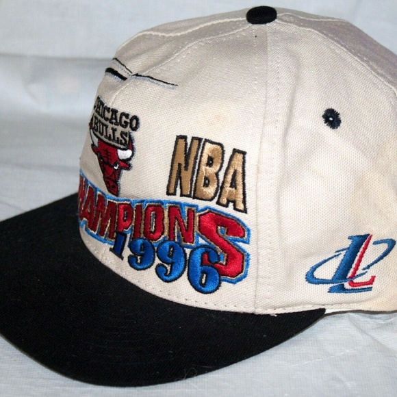 Chicago Bulls 1996 Basketball Championship Hat Cap - Picture 6 of 8